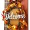 Glitzhome® 36.25" Wooden Scarecrow Family Porch Décor with Lighted Wreath & Timer